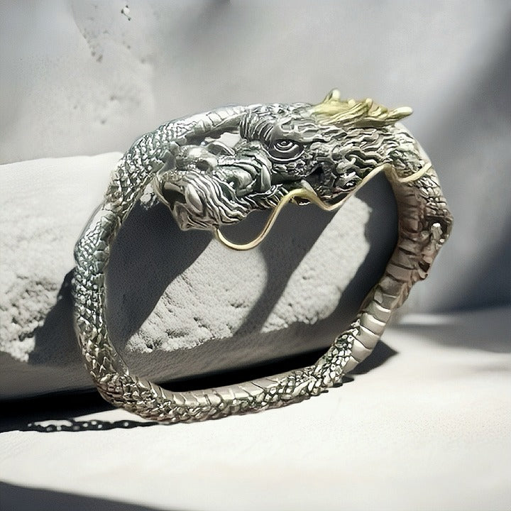 Dragon Silver Bangle (Item No.SB134)