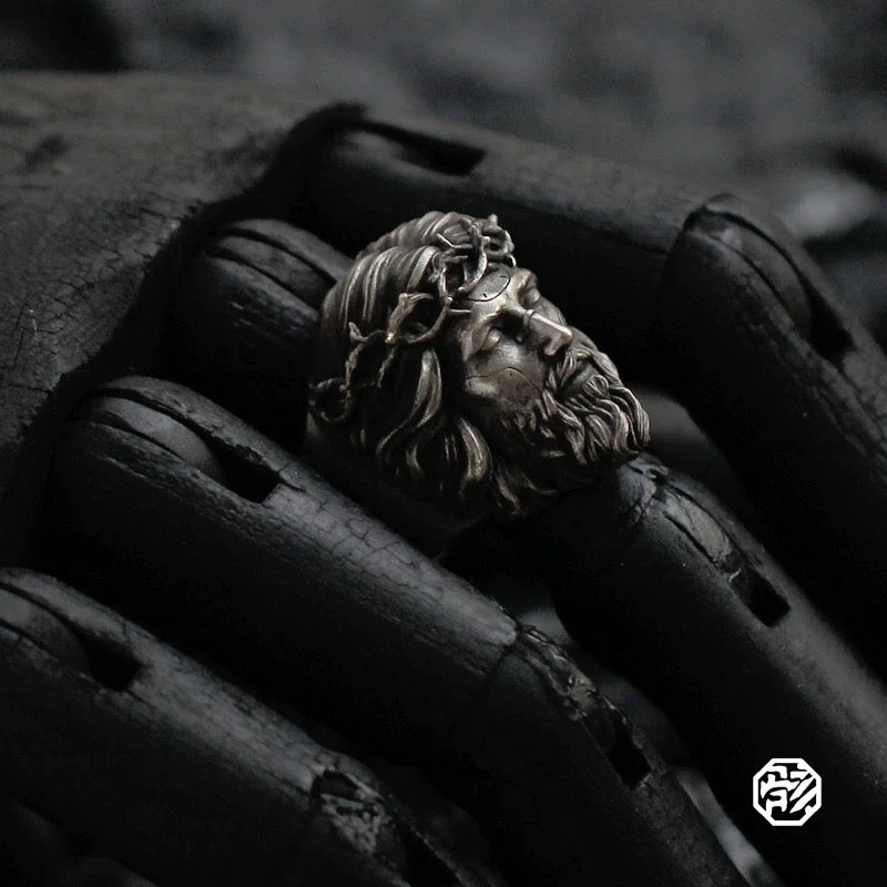 Christ Silver Ring (Item No. SR131)