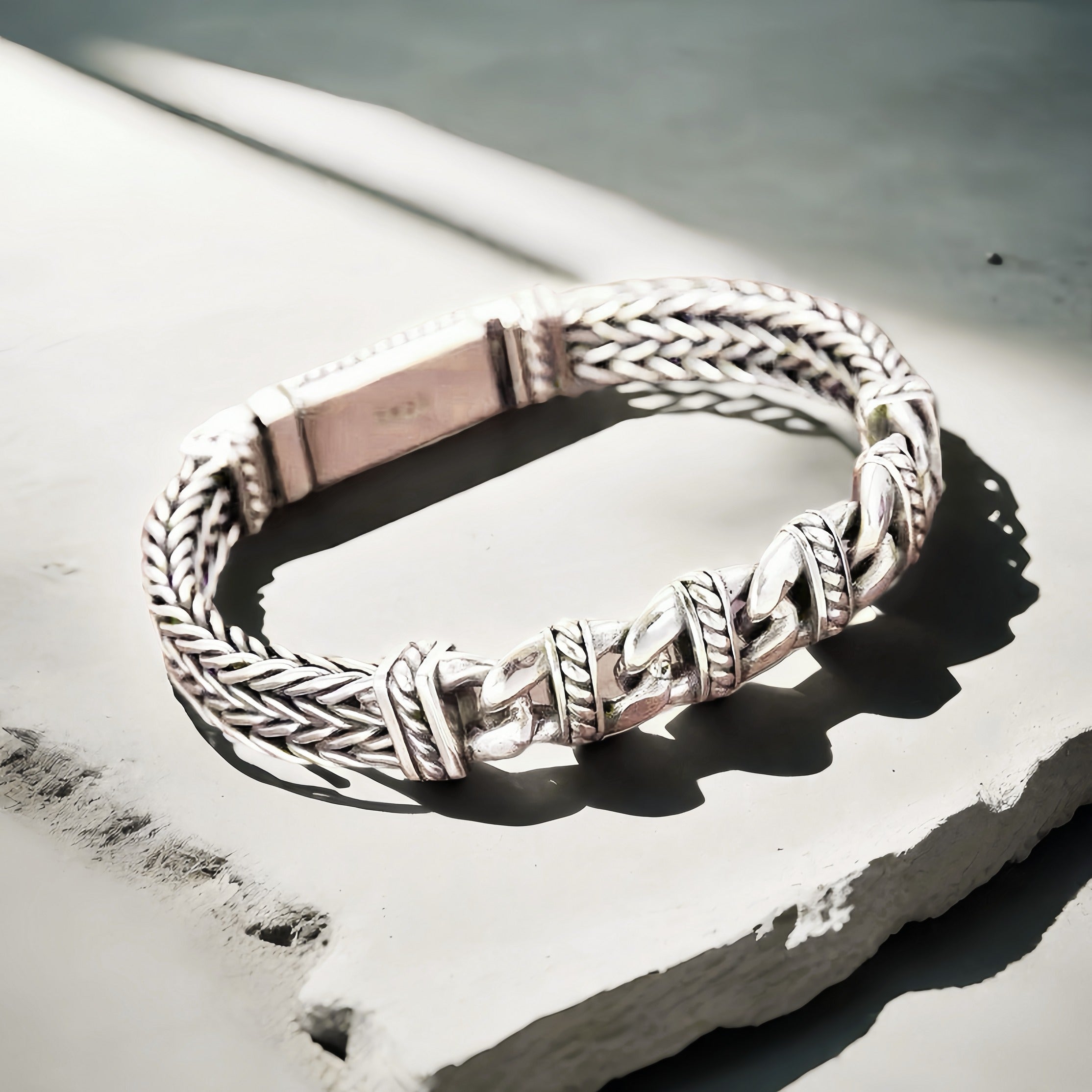 Fashion Braided Silver Bracelet (Item No.SB151)