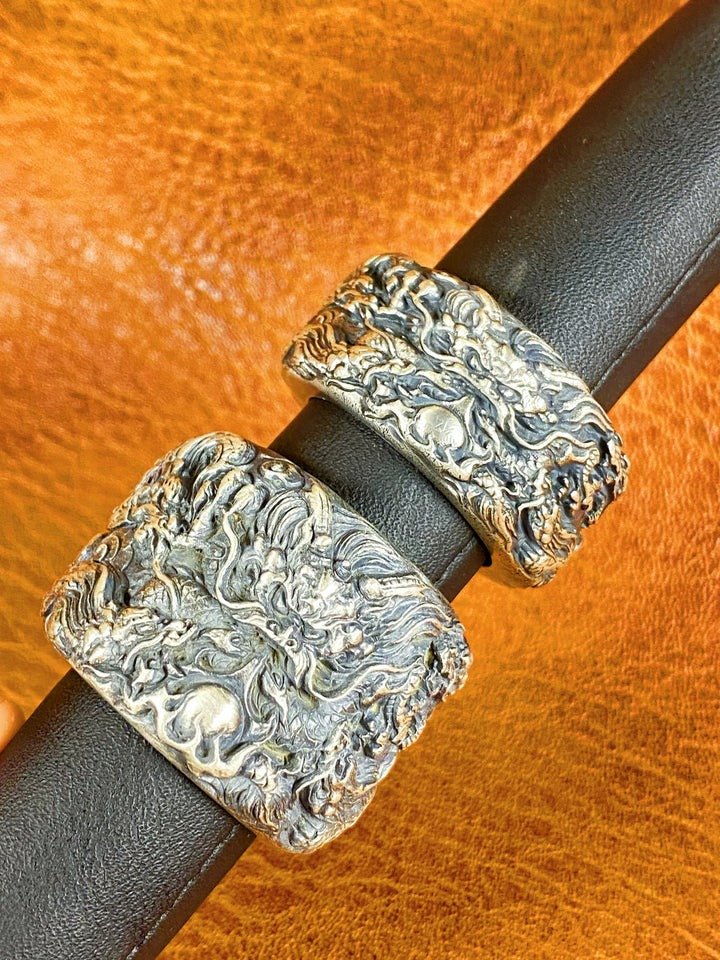 Nine Dragon Silver Ring (Item No. SR100)