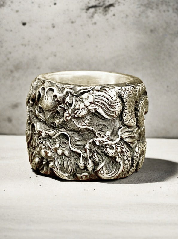 Nine Dragon Silver Ring (Item No. SR100)