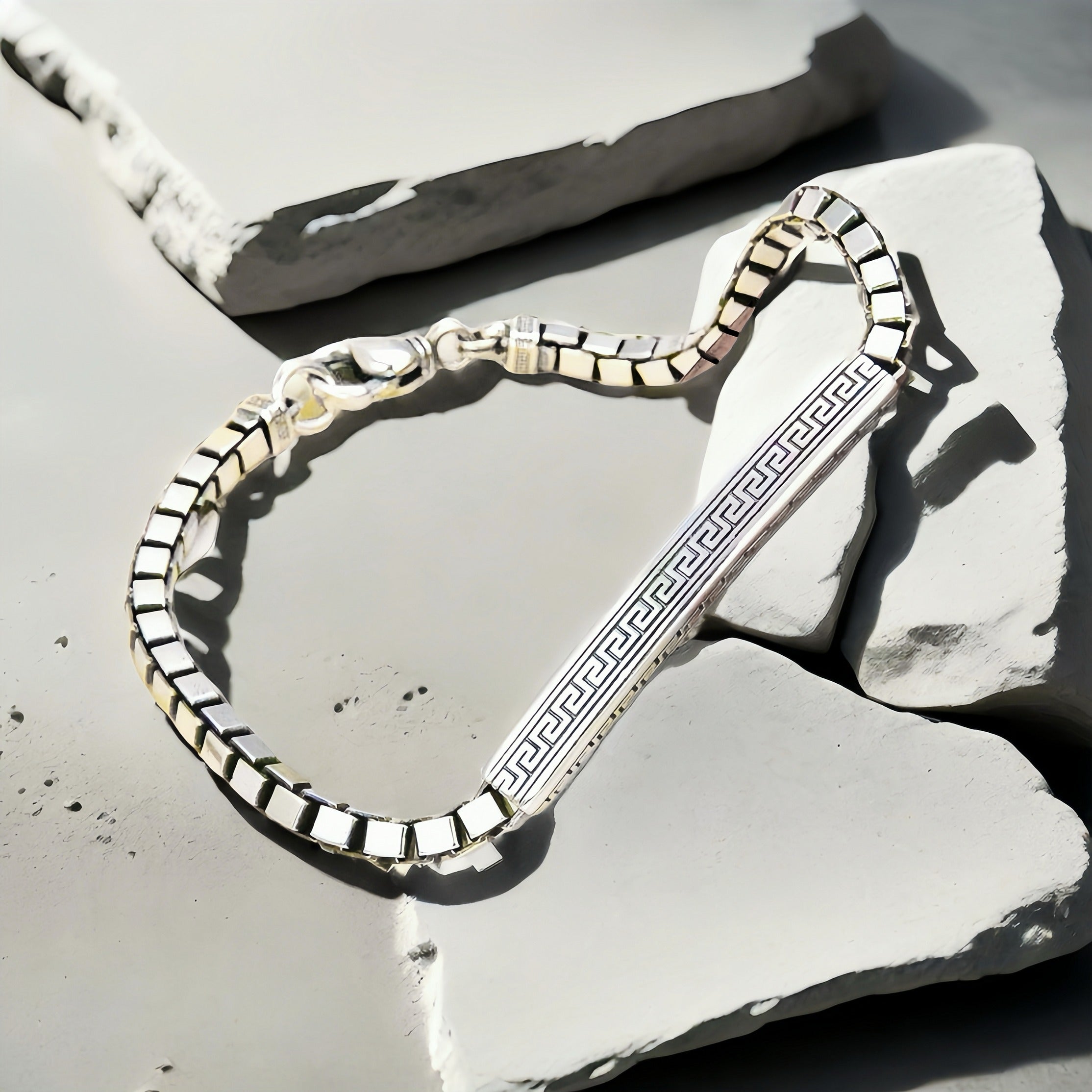 Fashion Silver Box Bracelet (Item No.SB146)