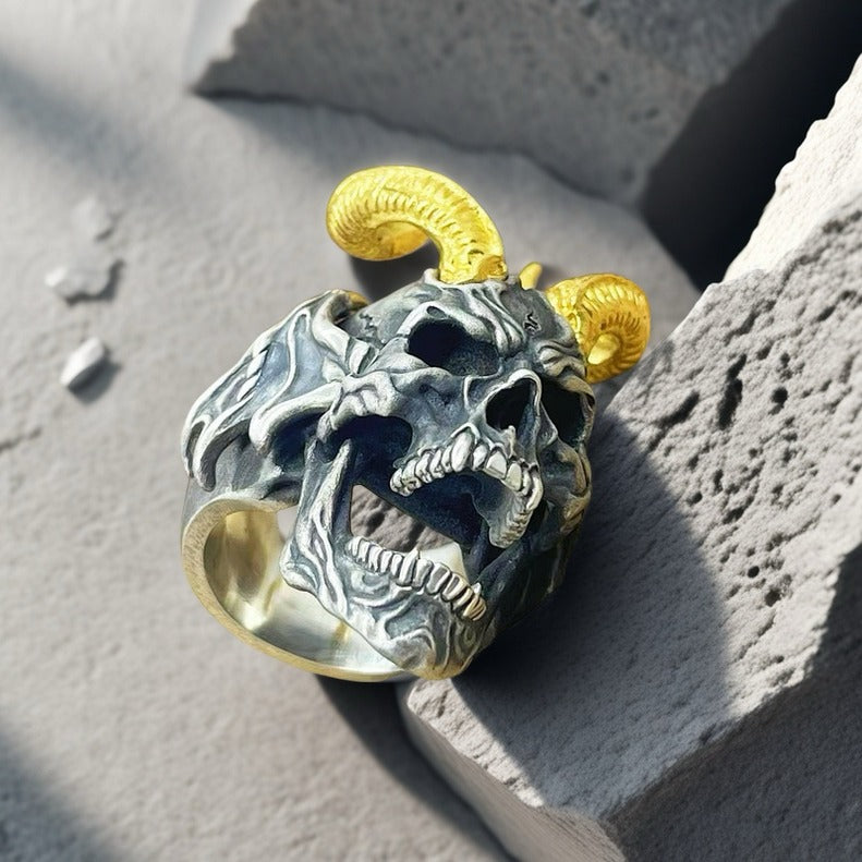 Demon King Silver Ring (Item No. SR124)