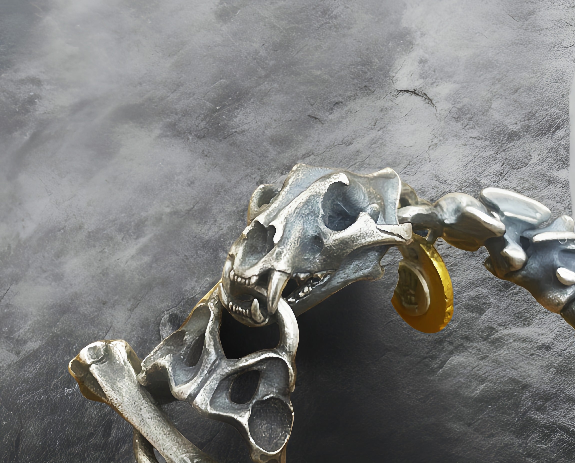 Dragon Scale Silver Bracelet Chain (Item No.SB155)