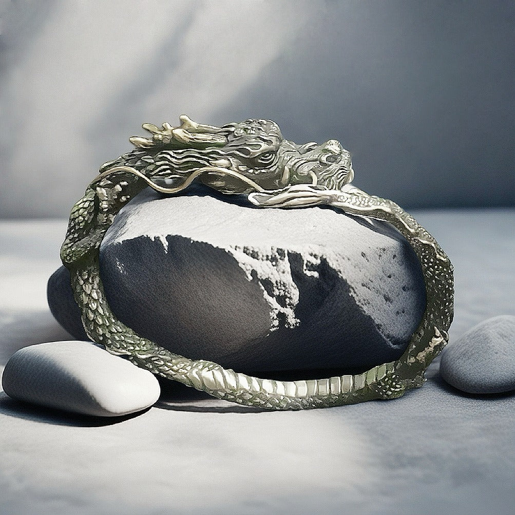 Dragon Silver Bangle (Item No.SB134)