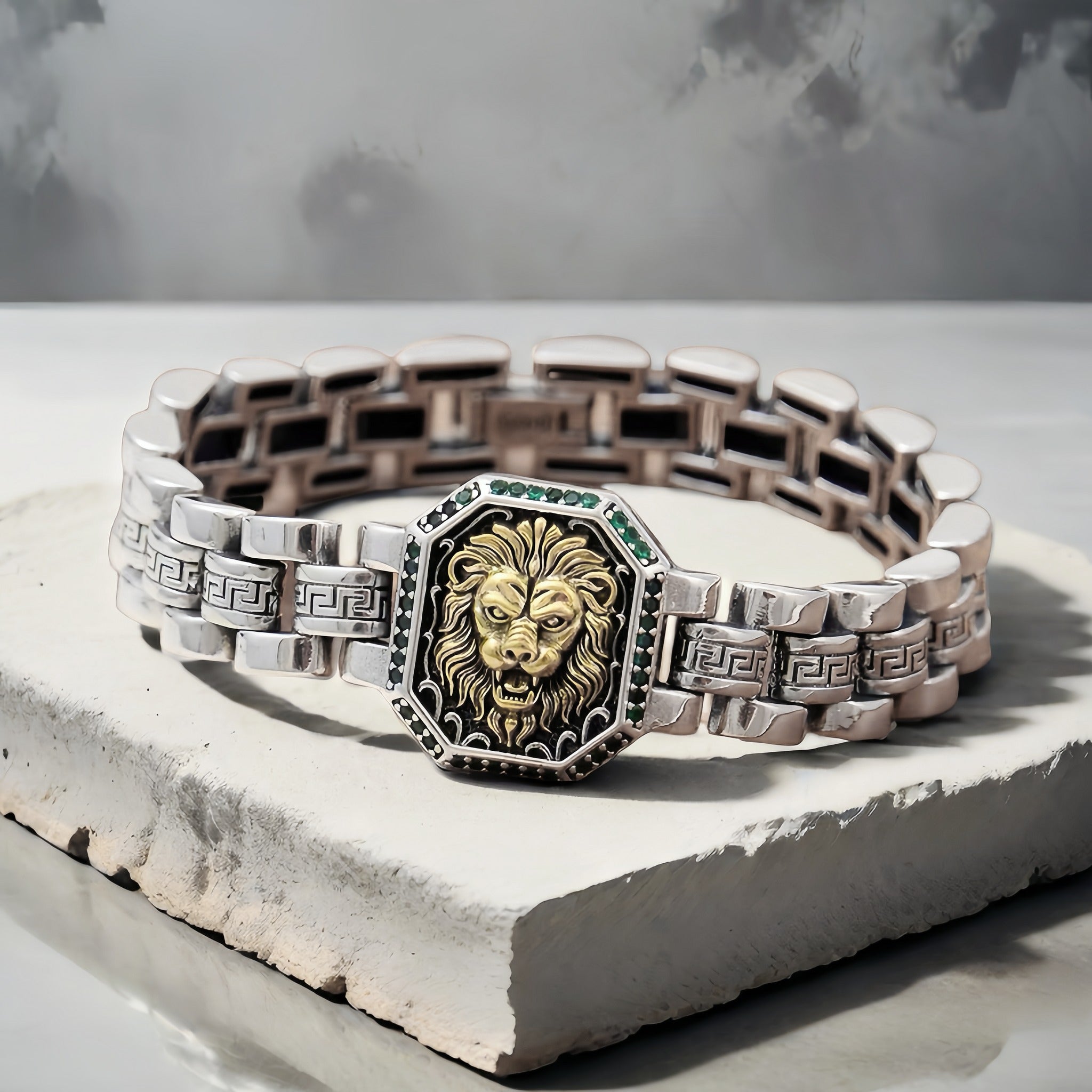 Lion Silver Bracelet (Item No.SB176)