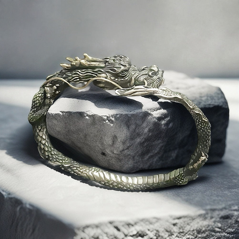 Dragon Silver Bangle (Item No.SB134)