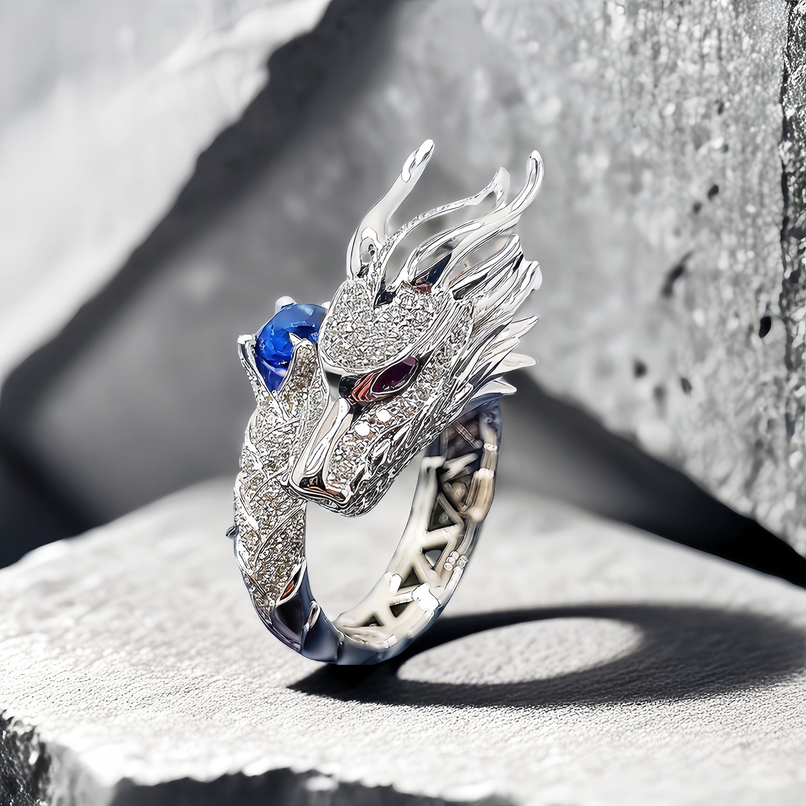 Dragon Silver Ring (Item No.SR126)