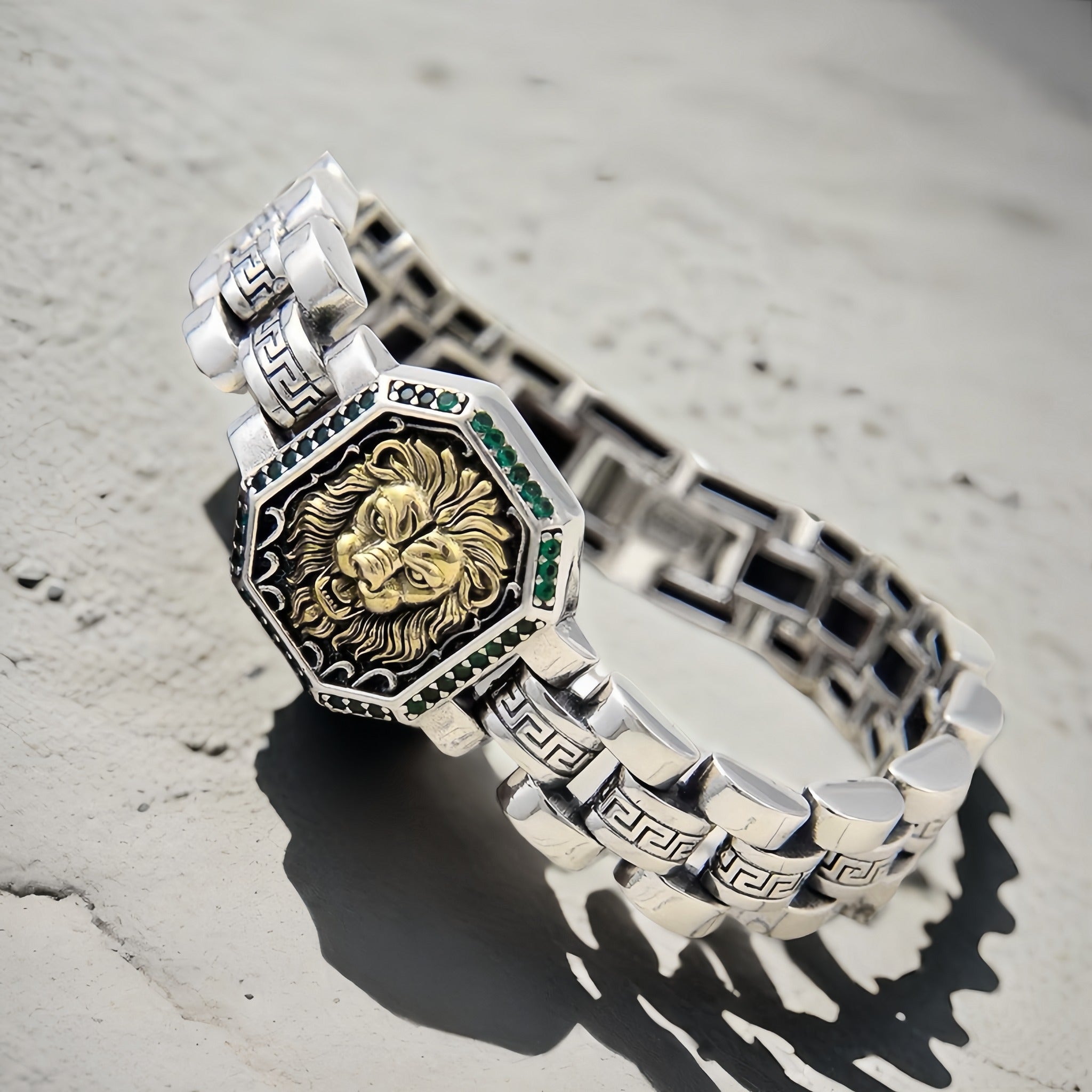 Lion Silver Bracelet (Item No.SB176)