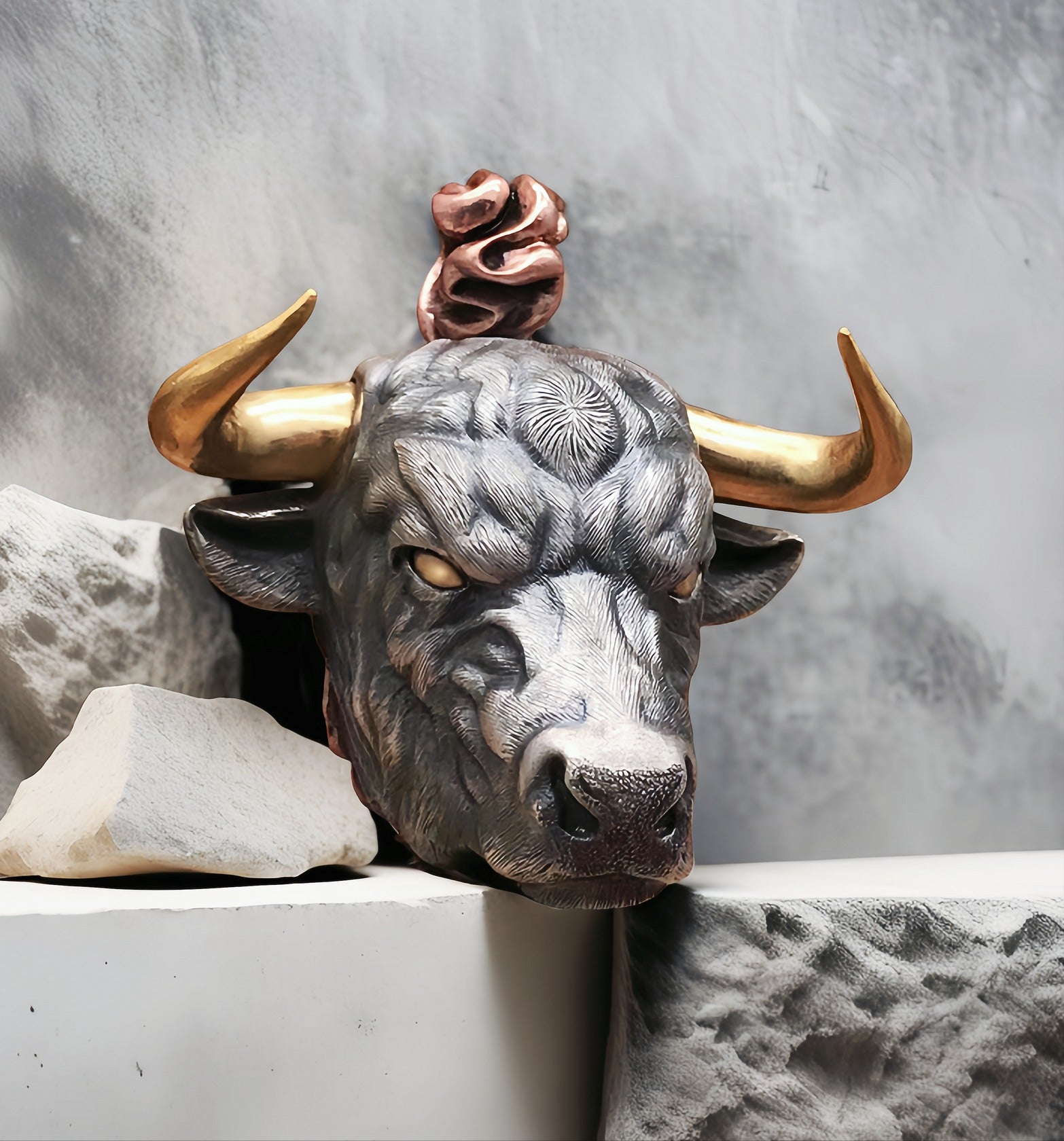 Bull Silver Pendant (Item No. SP117)