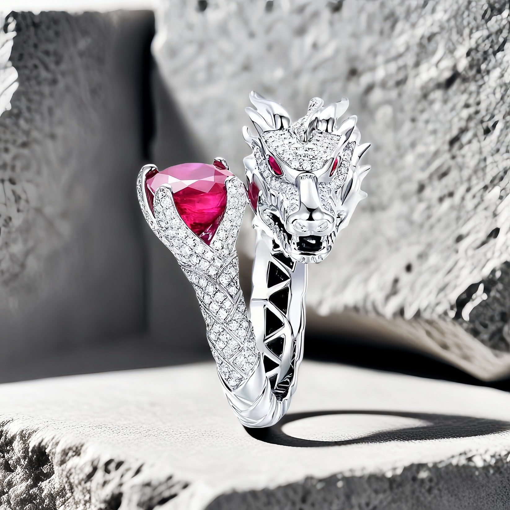 Dragon Silver Ring (Item No.SR126)