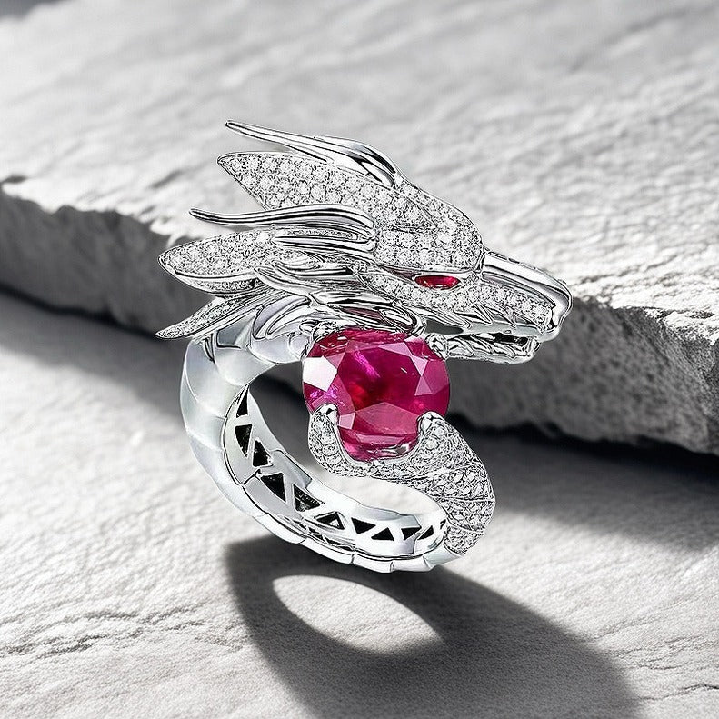 Dragon Silver Ring (Item No.SR126)