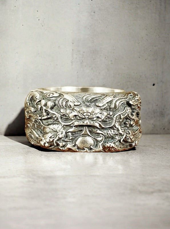 Nine Dragon Silver Ring (Item No. R0111)