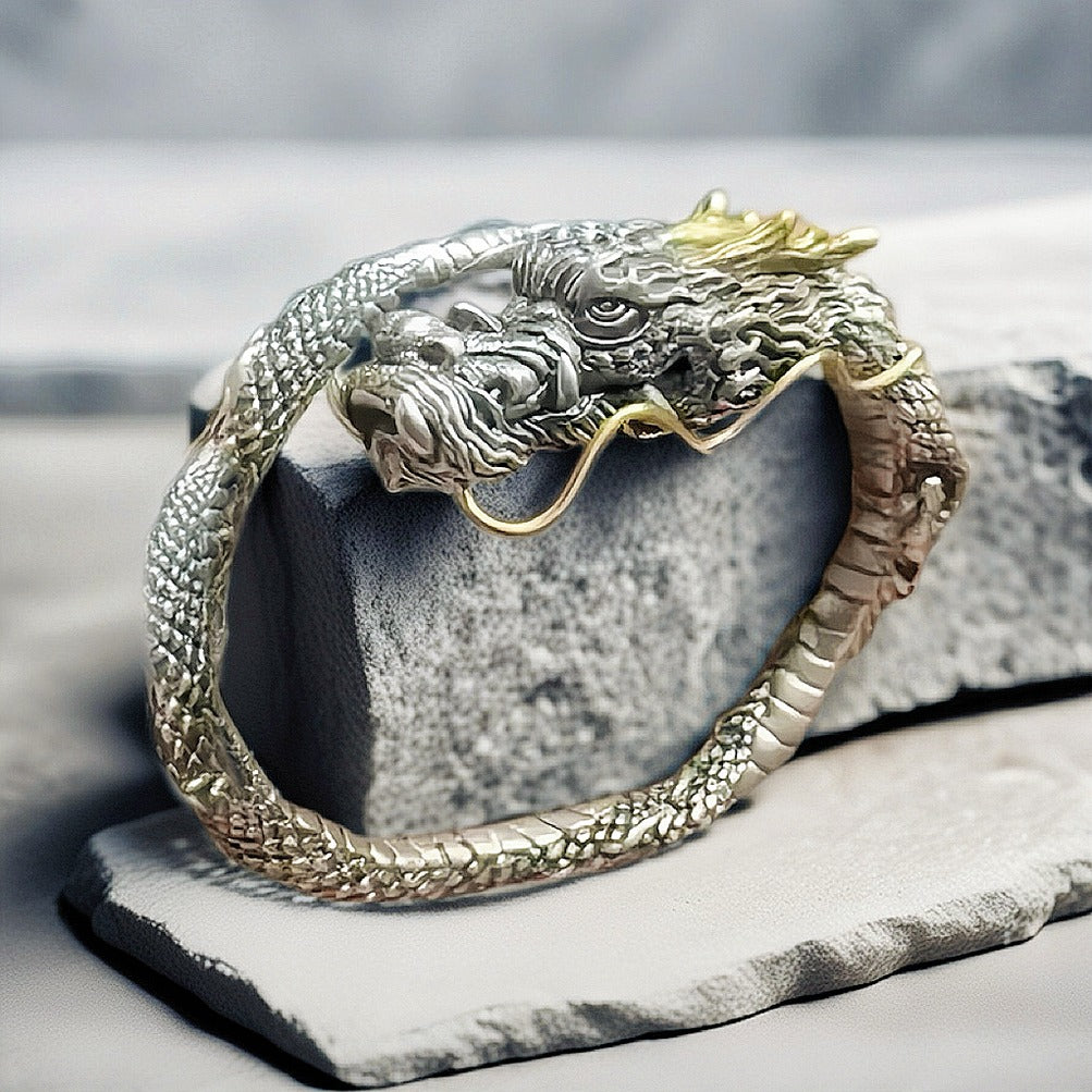 Dragon Silver Bangle (Item No.SB134)