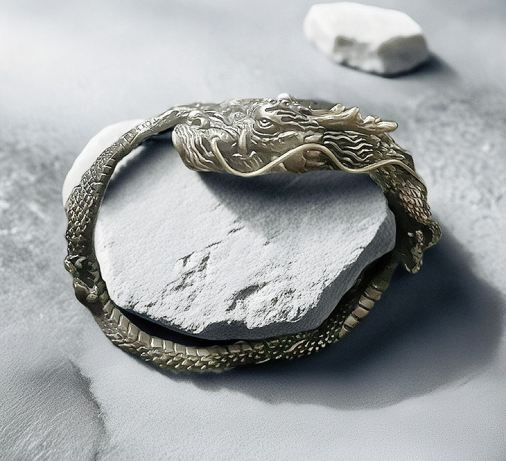Dragon Silver Bangle (Item No.SB134)