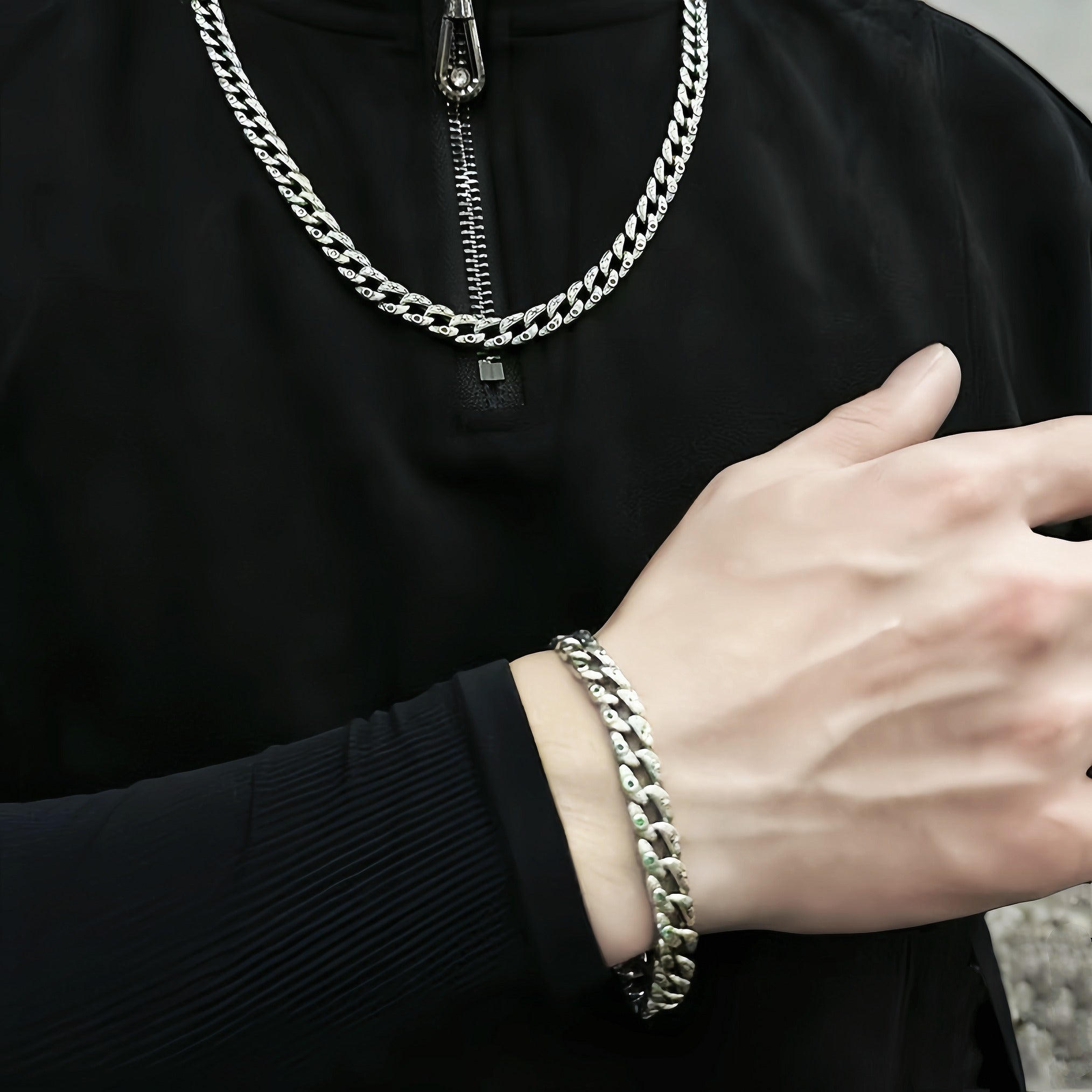 Lion Vintage Silver Necklace Chain (Item No. SN108)