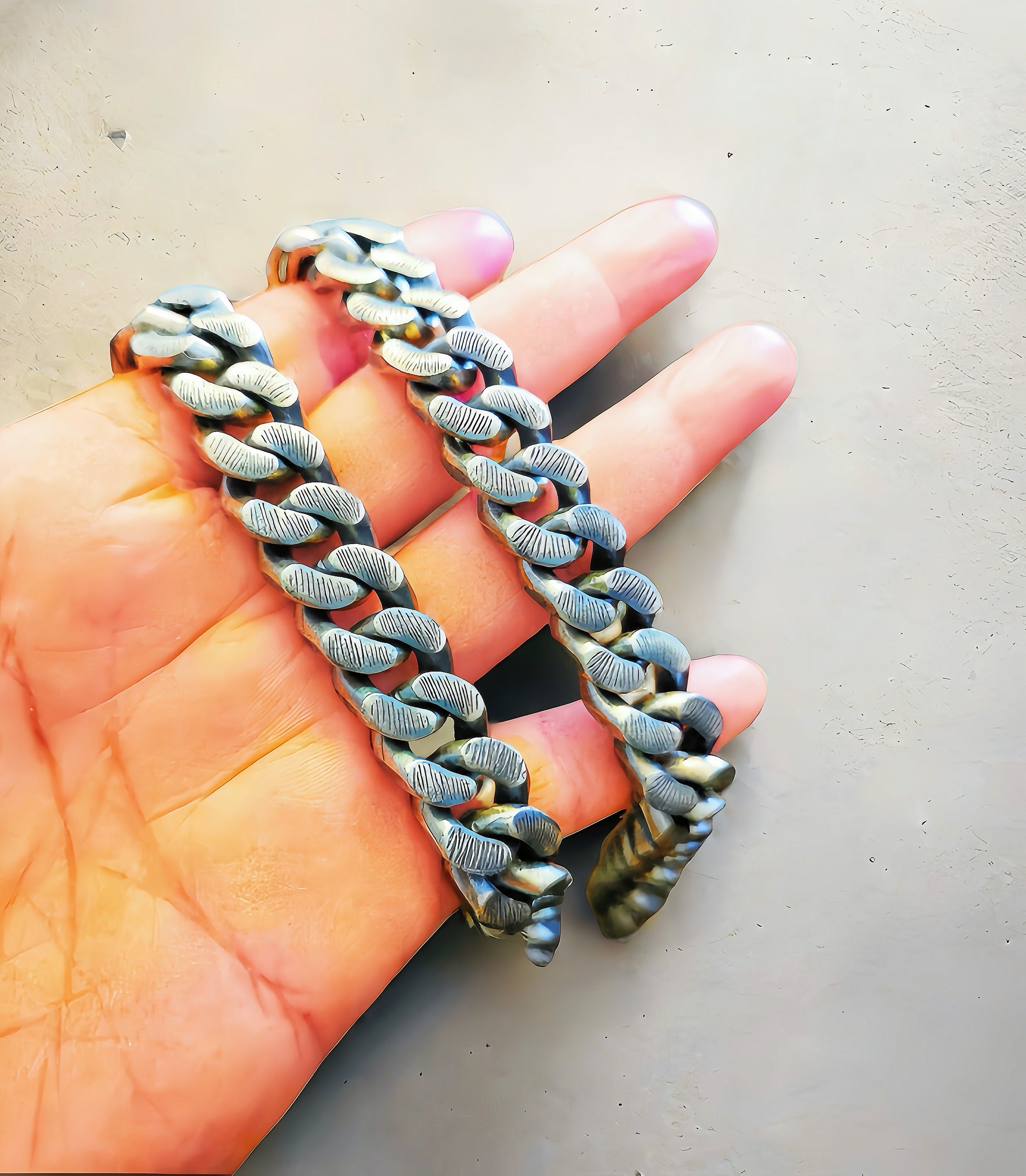 Heavy Metal Silver Necklace Chain (Item No. SN103)