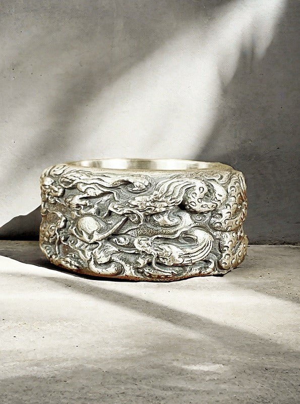 Nine Dragon Silver Ring (Item No. R0111)