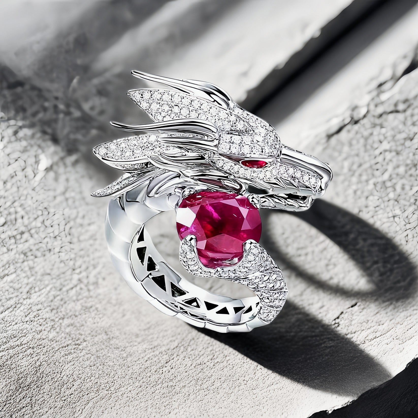 Dragon Silver Ring (Item No.SR126)