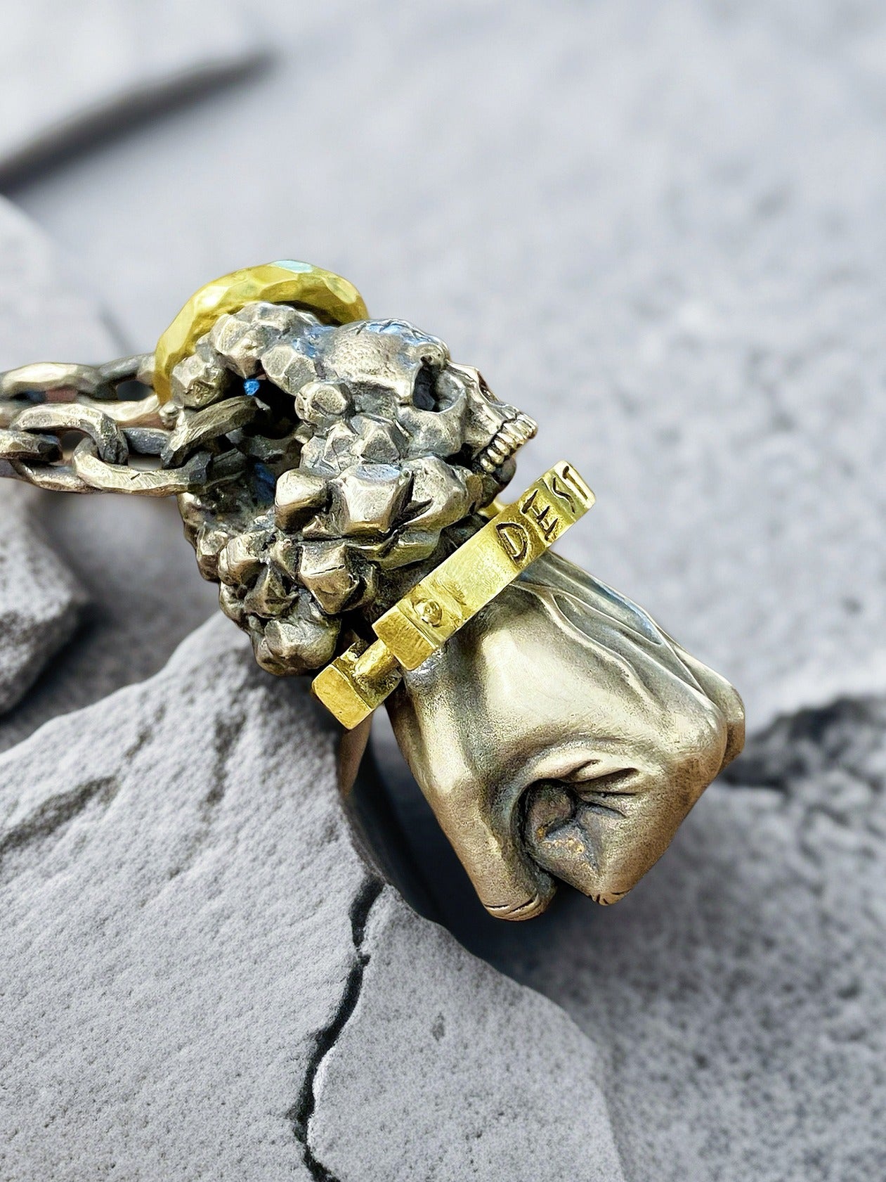 Power Fist Destiny Silver Pendant (Item No. SP112)