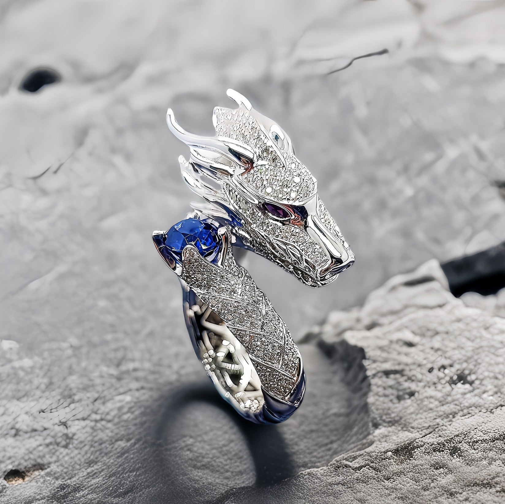 Dragon Silver Ring (Item No.SR126)