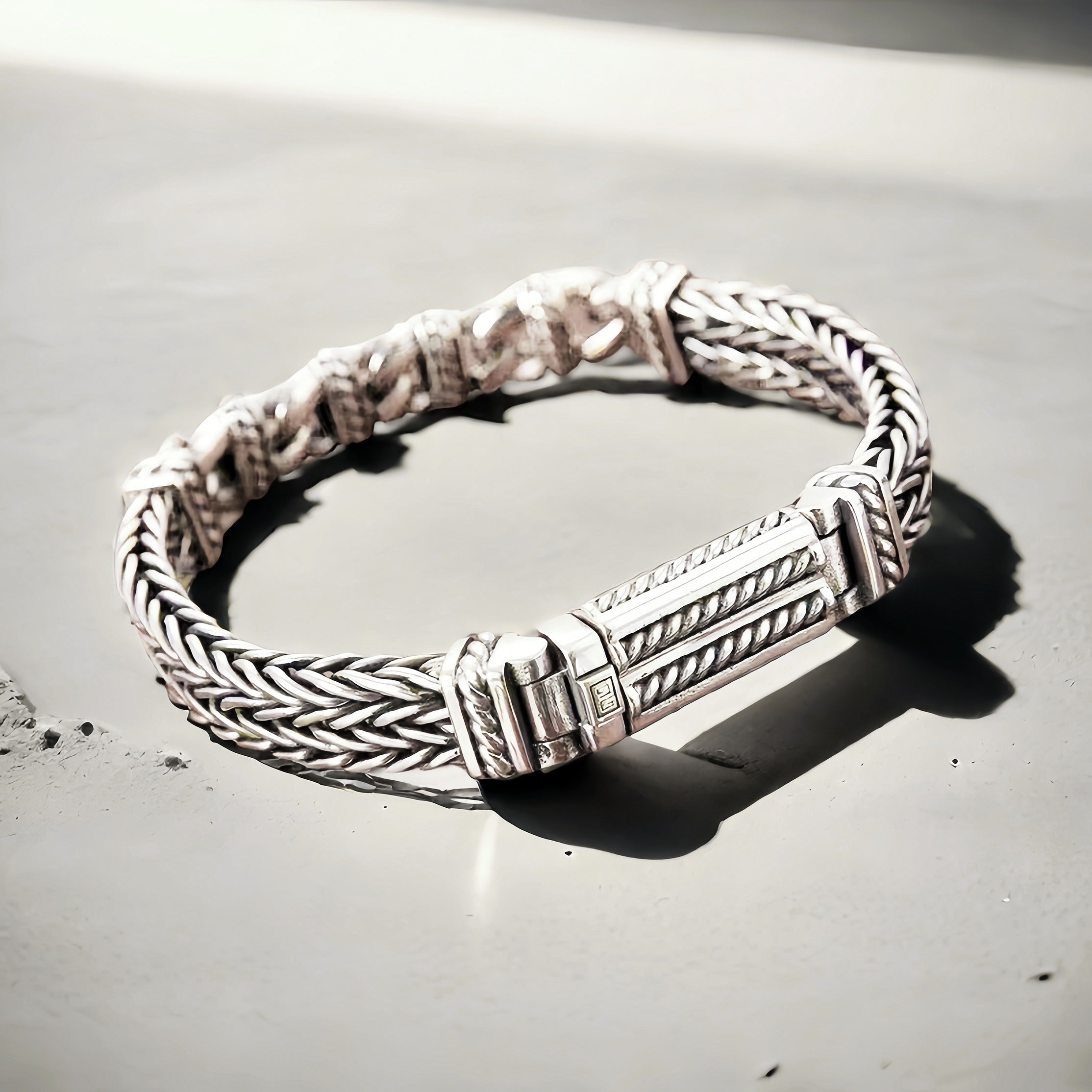 Fashion Braided Silver Bracelet (Item No.SB151)