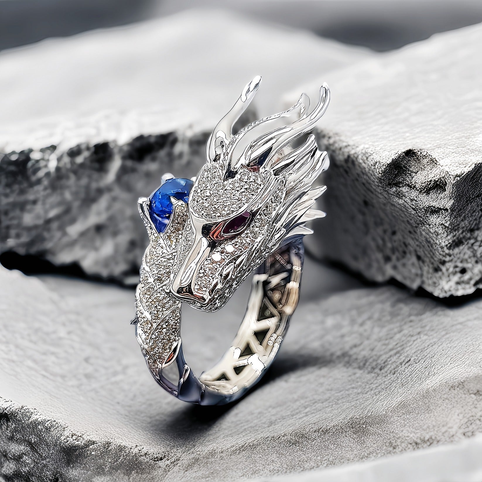 Dragon Silver Ring (Item No.SR126)