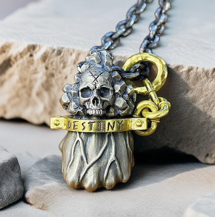 Power Fist Destiny Silver Pendant (Item No. SP112)