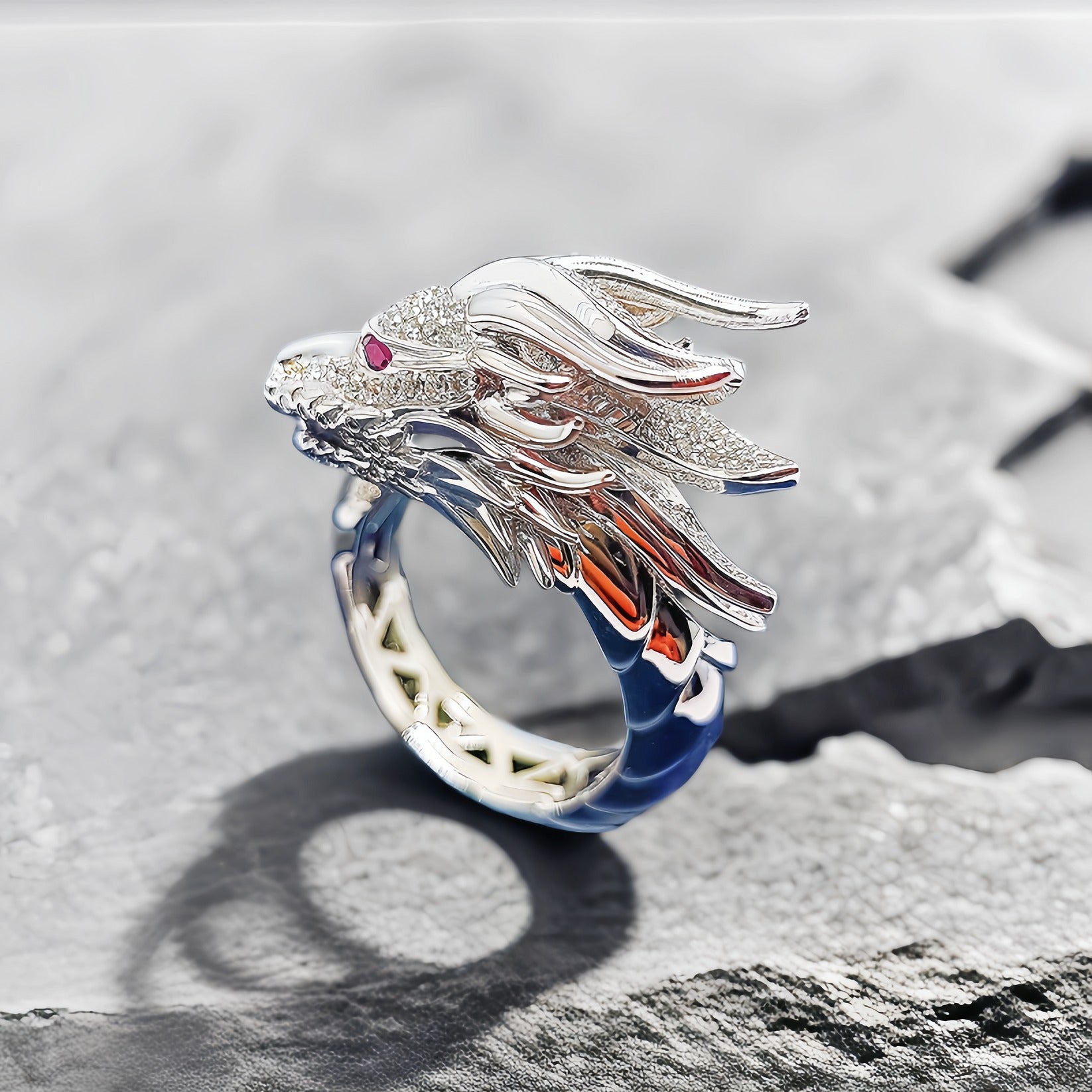 Dragon Silver Ring (Item No.SR126)