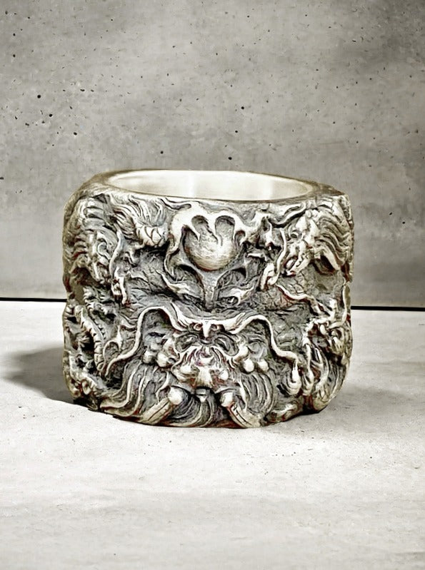 Nine Dragon Silver Ring (Item No. SR100)