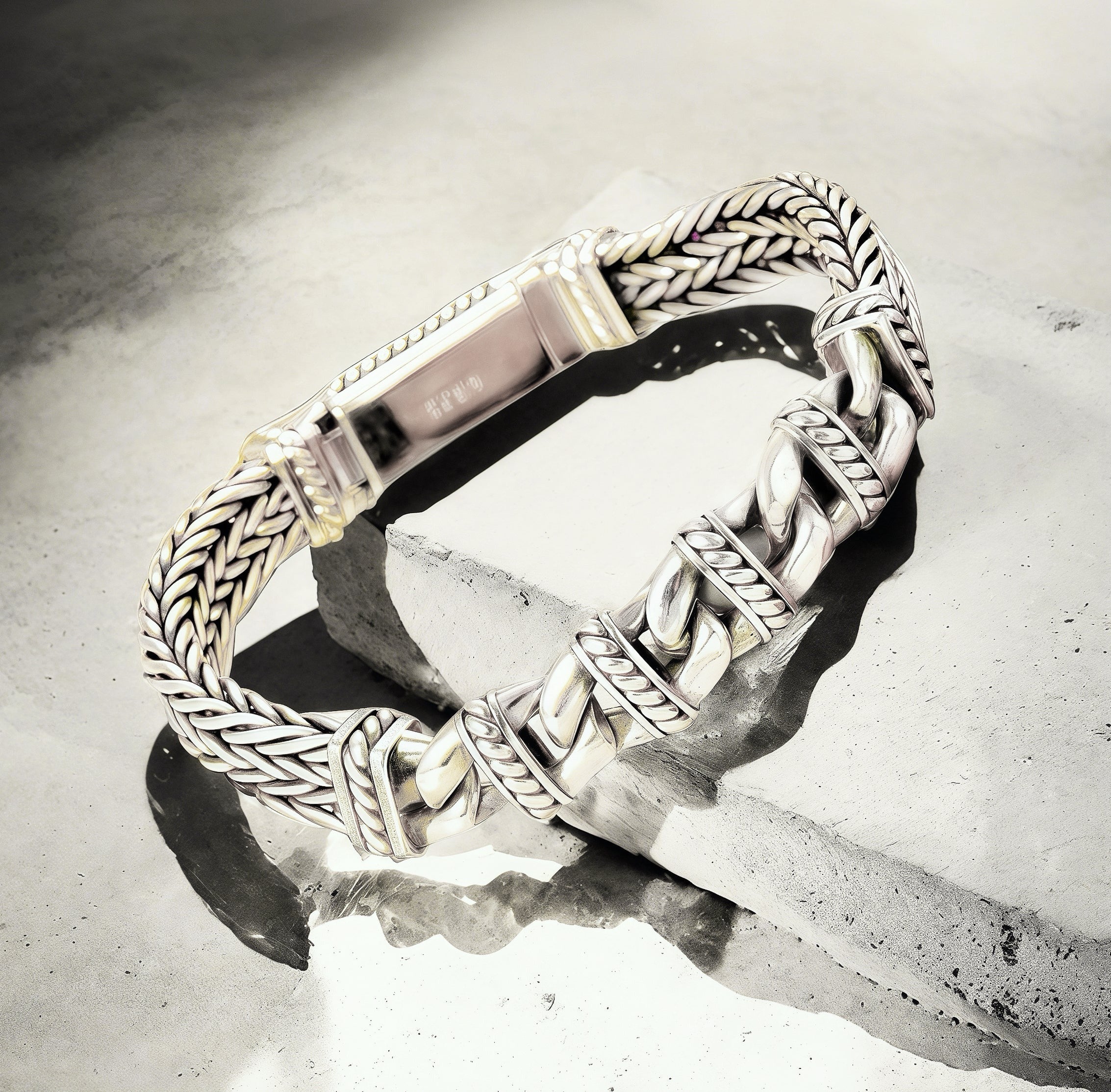 Fashion Braided Silver Bracelet (Item No.SB151)