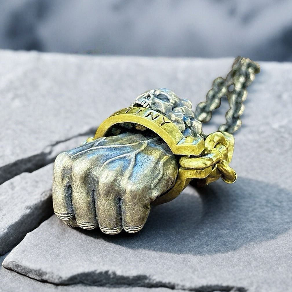 Power Fist Destiny Silver Pendant (Item No. SP112)