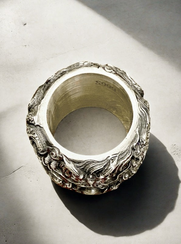 Nine Dragon Silver Ring (Item No. SR100)