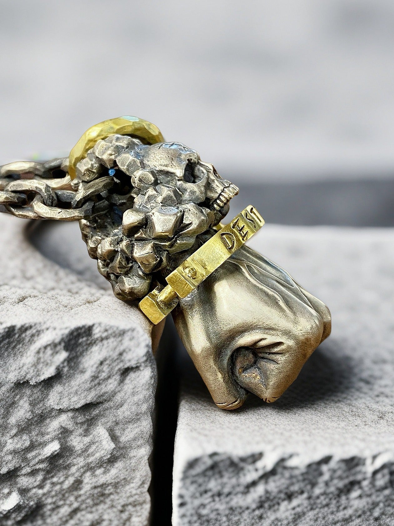 Power Fist Destiny Silver Pendant (Item No. SP112)
