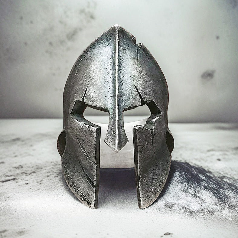Greek Helmet Silver Ring (Item No. SR104)