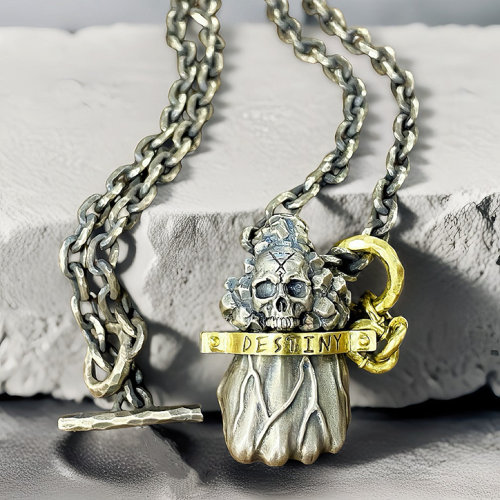 Power Fist Destiny Silver Pendant (Item No. SP112)