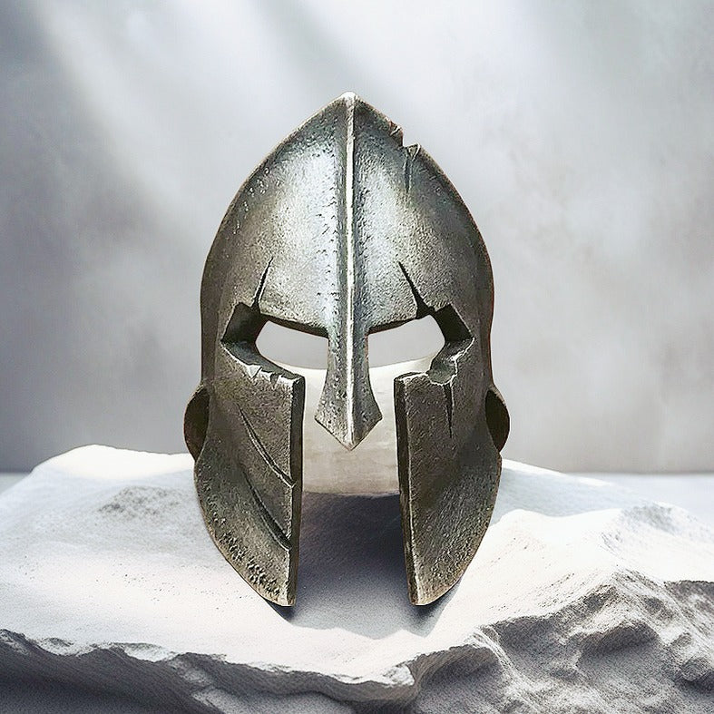 Greek Helmet Silver Ring (Item No. SR104)