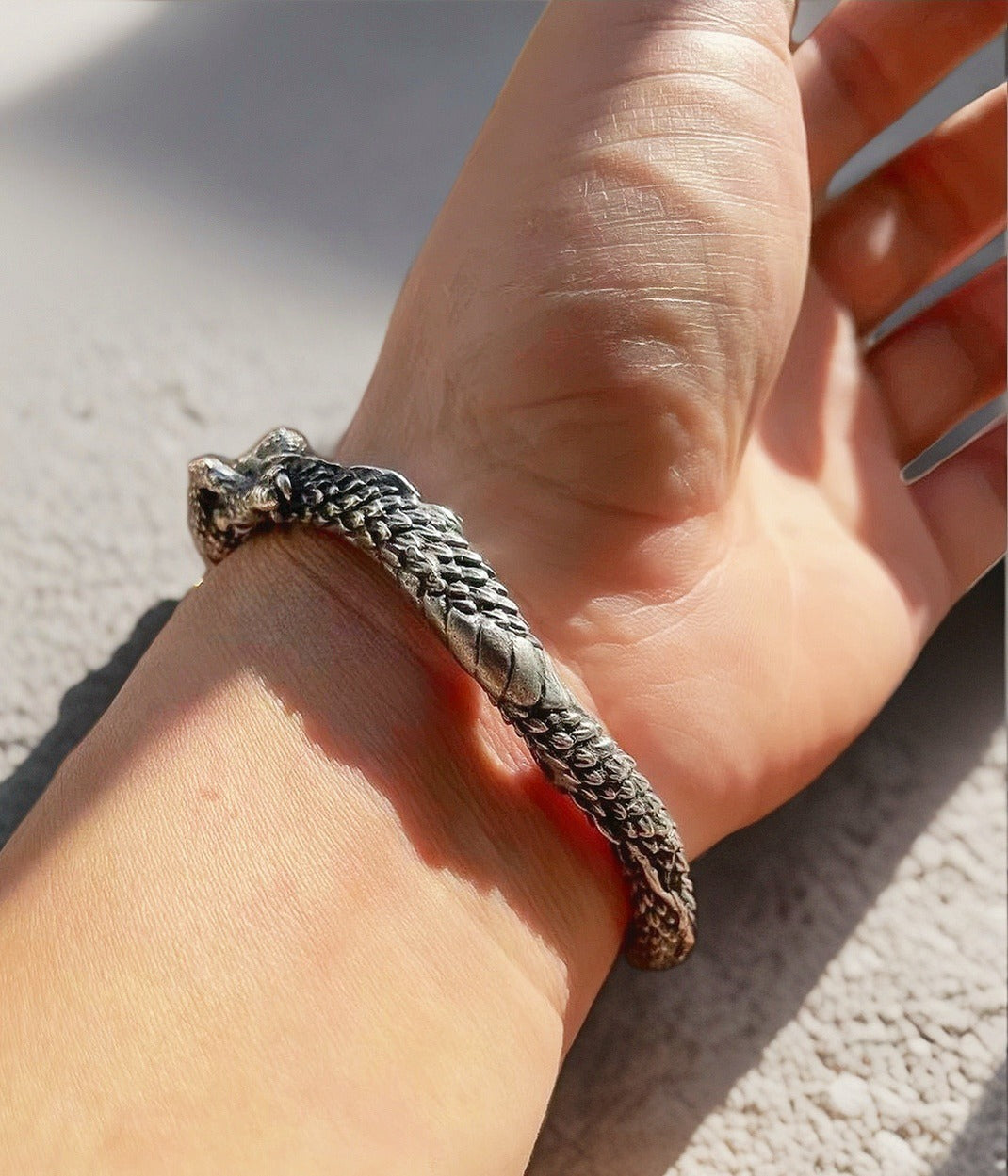 Dragon Silver Bangle (Item No.SB134)