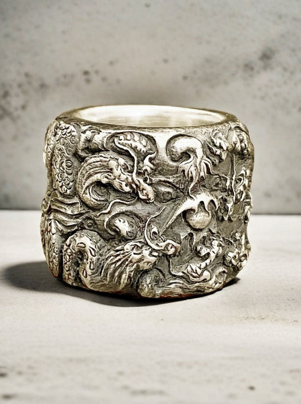 Nine Dragon Silver Ring (Item No. SR100)