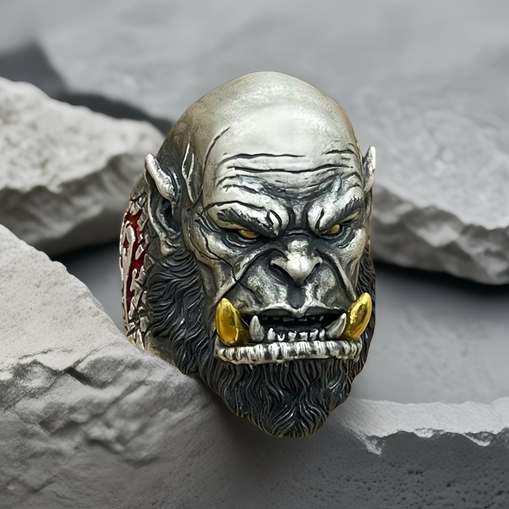Orgrim Doomhammer Silver Ring (Item No. SR121)