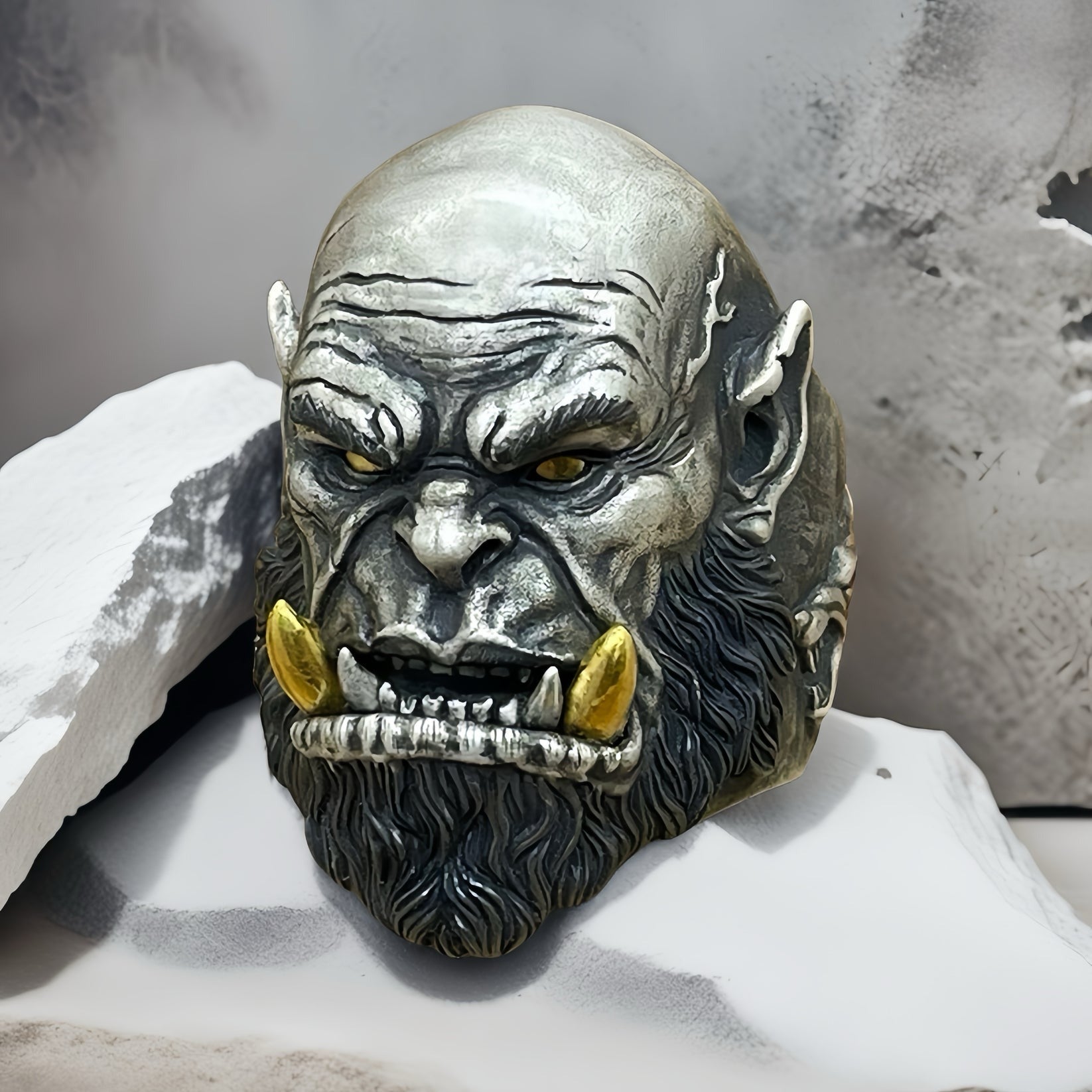 Orgrim Doomhammer Silver Ring (Item No. SR121)