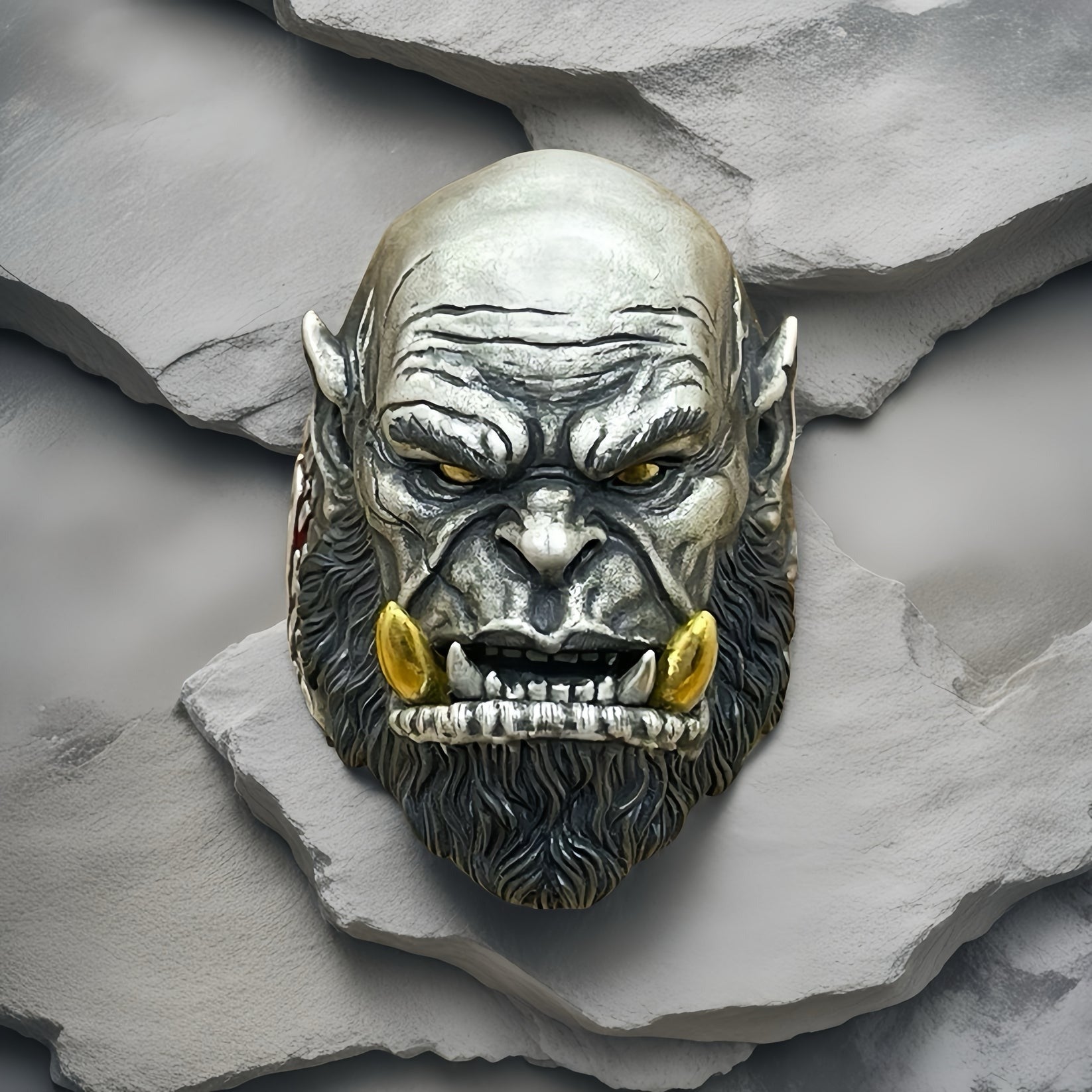 Orgrim Doomhammer Silver Ring (Item No. SR121)
