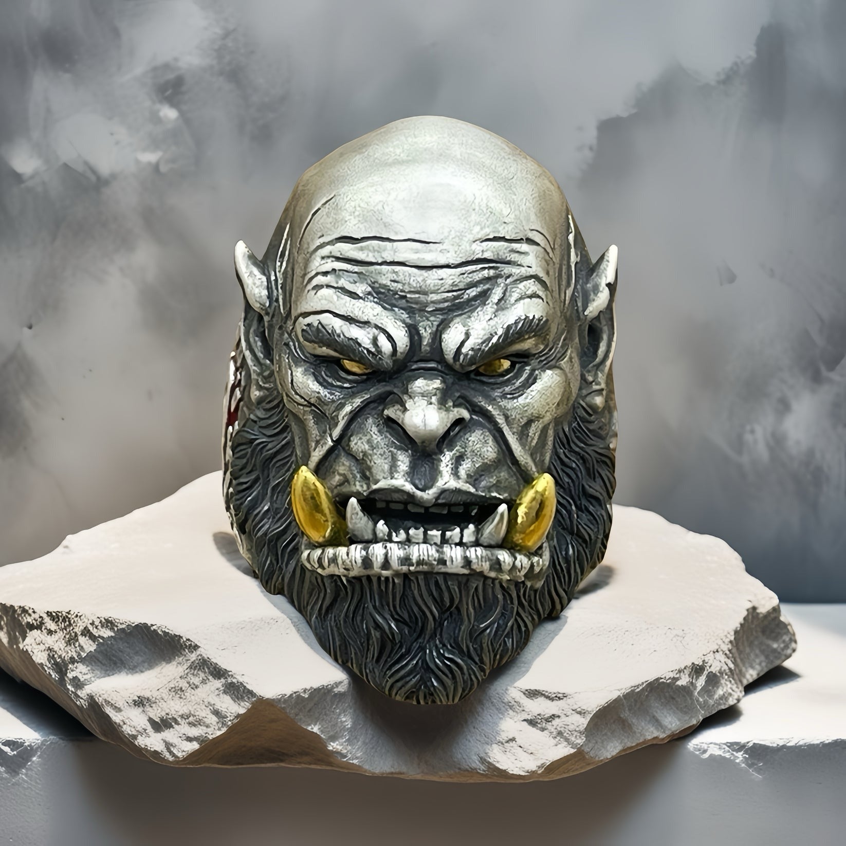 Orgrim Doomhammer Silver Ring (Item No. SR121)