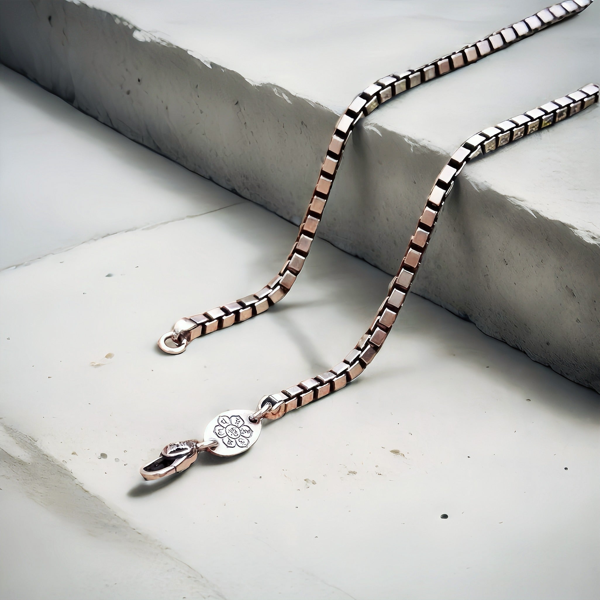 Box Silver Necklace Chain (Item No. SN116)