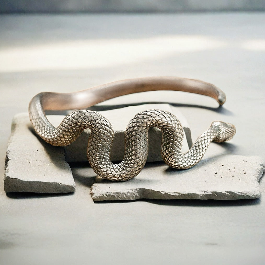 Snake Silver Bangle (Item No.SB126)