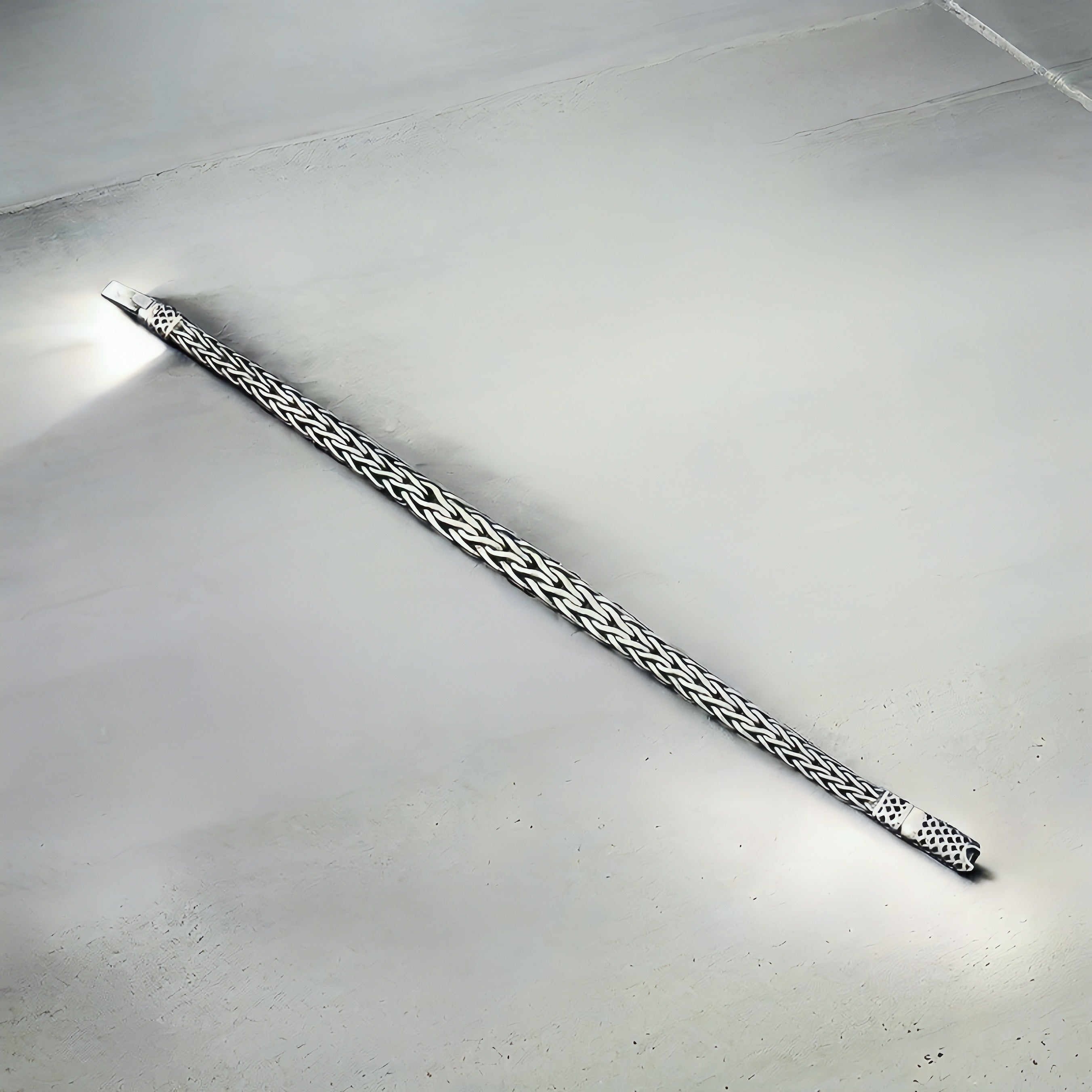 Braided Silver Chain (Item No.SB123）
