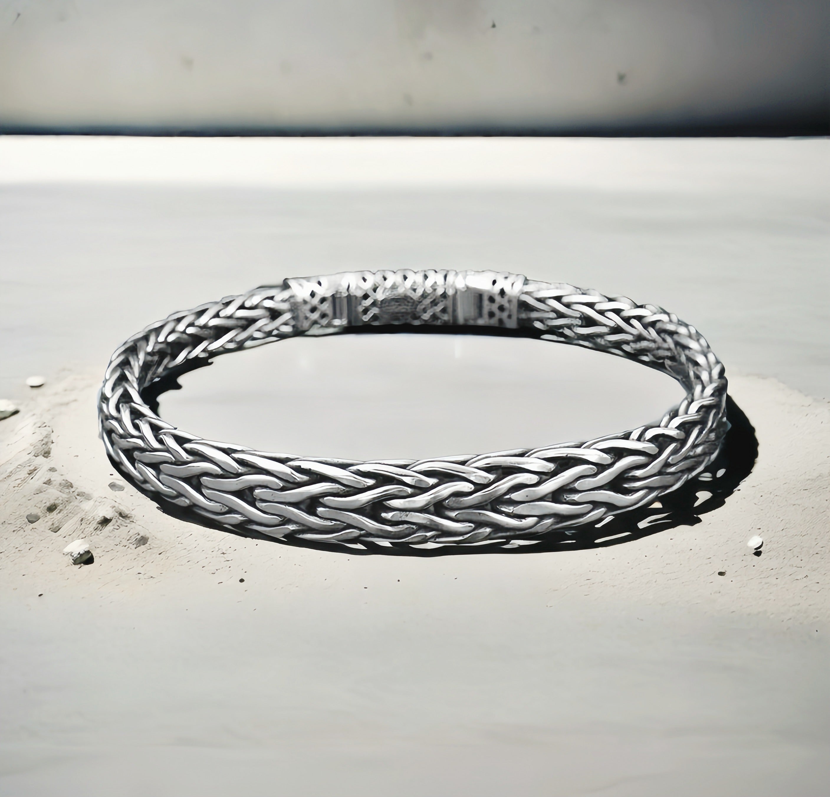 Braided Silver Chain (Item No.SB123）