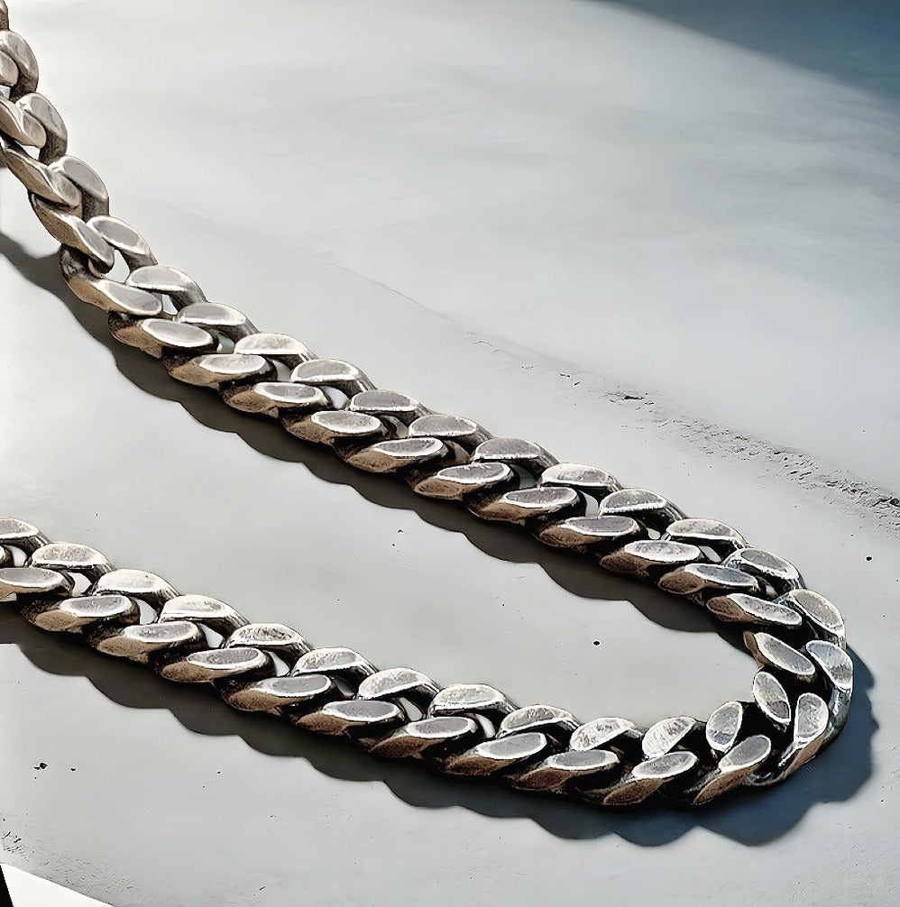 Cuban Link Silver Necklace Chain (Item No. SN114)