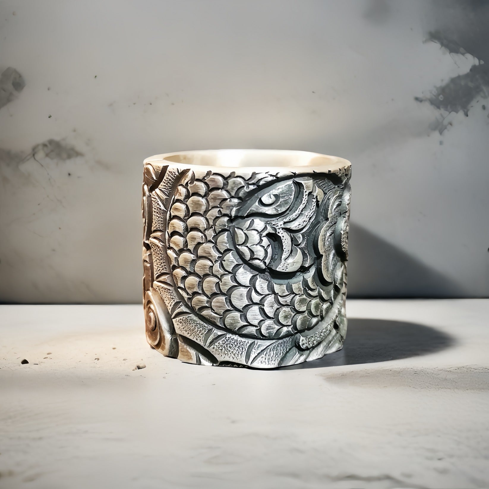 Large Dragon Silver Ring (Item No. RS119)