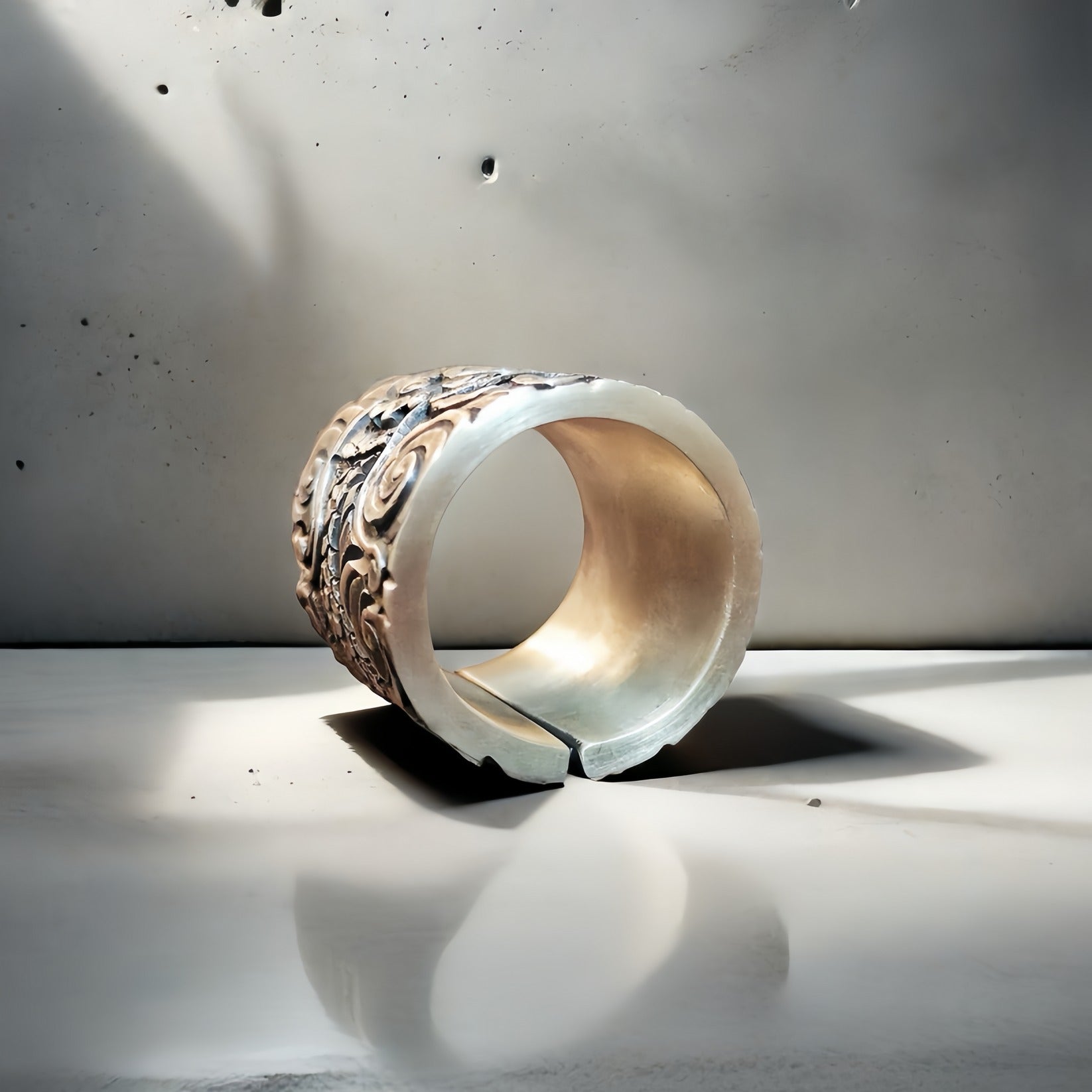 Large Dragon Silver Ring (Item No. RS119)